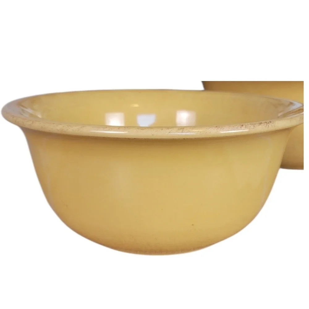 Pier 1 Toscana Gold Hand Painted Earthenware Bowls Set of 2 Italy 10
